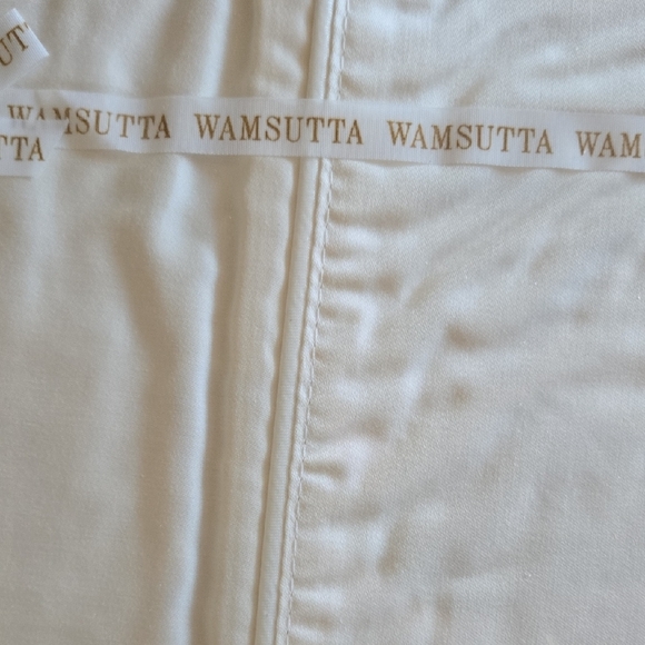 Wamsutta Elite Sateen King Flat Sheet + 2 King Pillowcases / Cream (NWT) - Picture 5 of 7